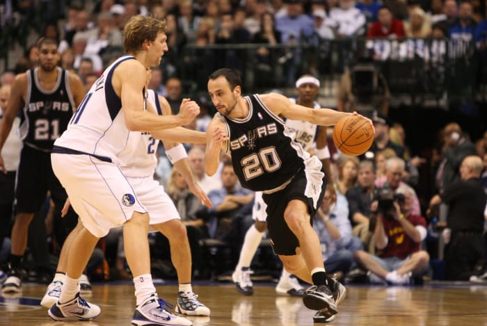 Manu Ginobili, San Antonio Spurs, Dirk Nowitzki, Dallas Mavericks